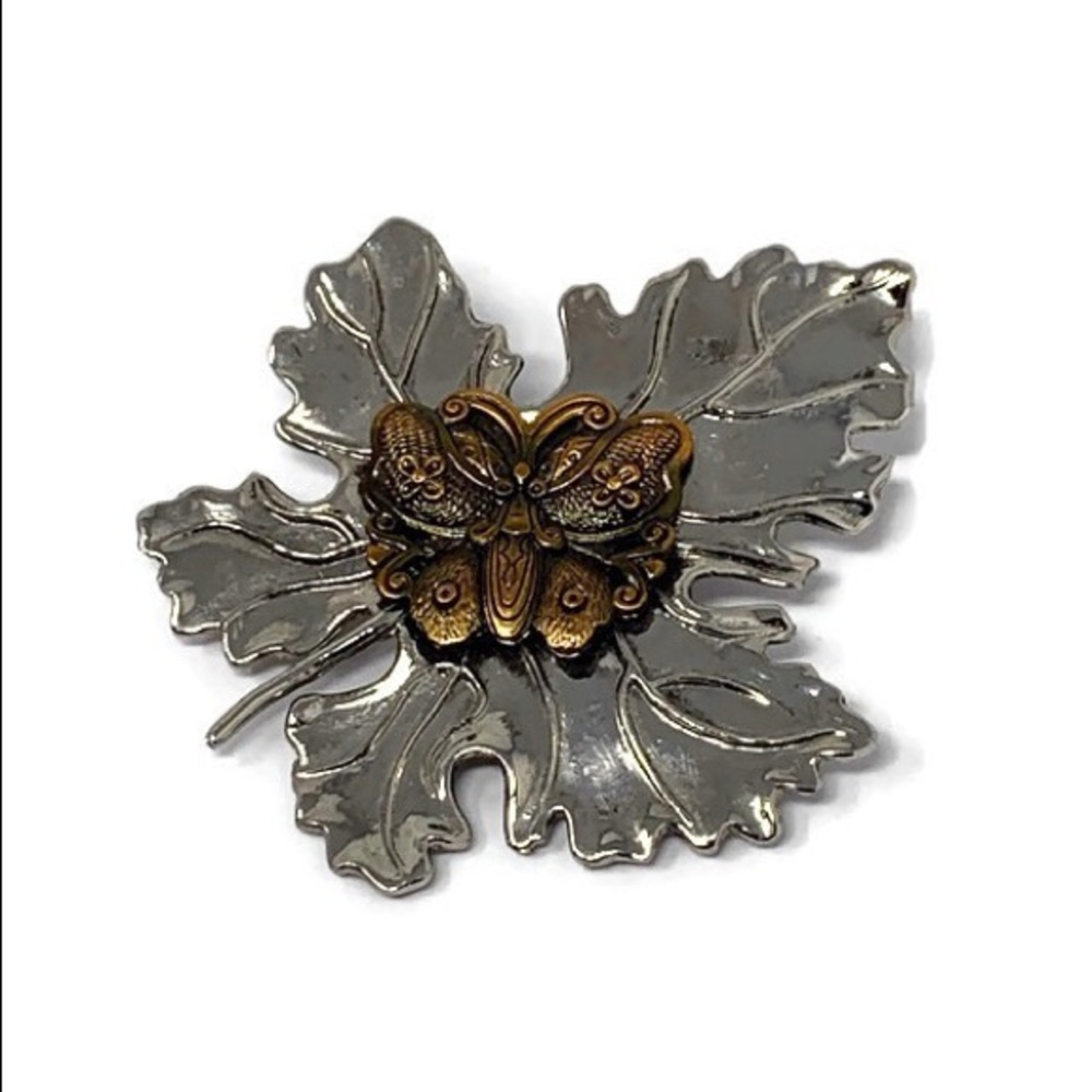 🦋Vintage🦋 Sylvia Dahl Maple Leaf Butterfly Clip